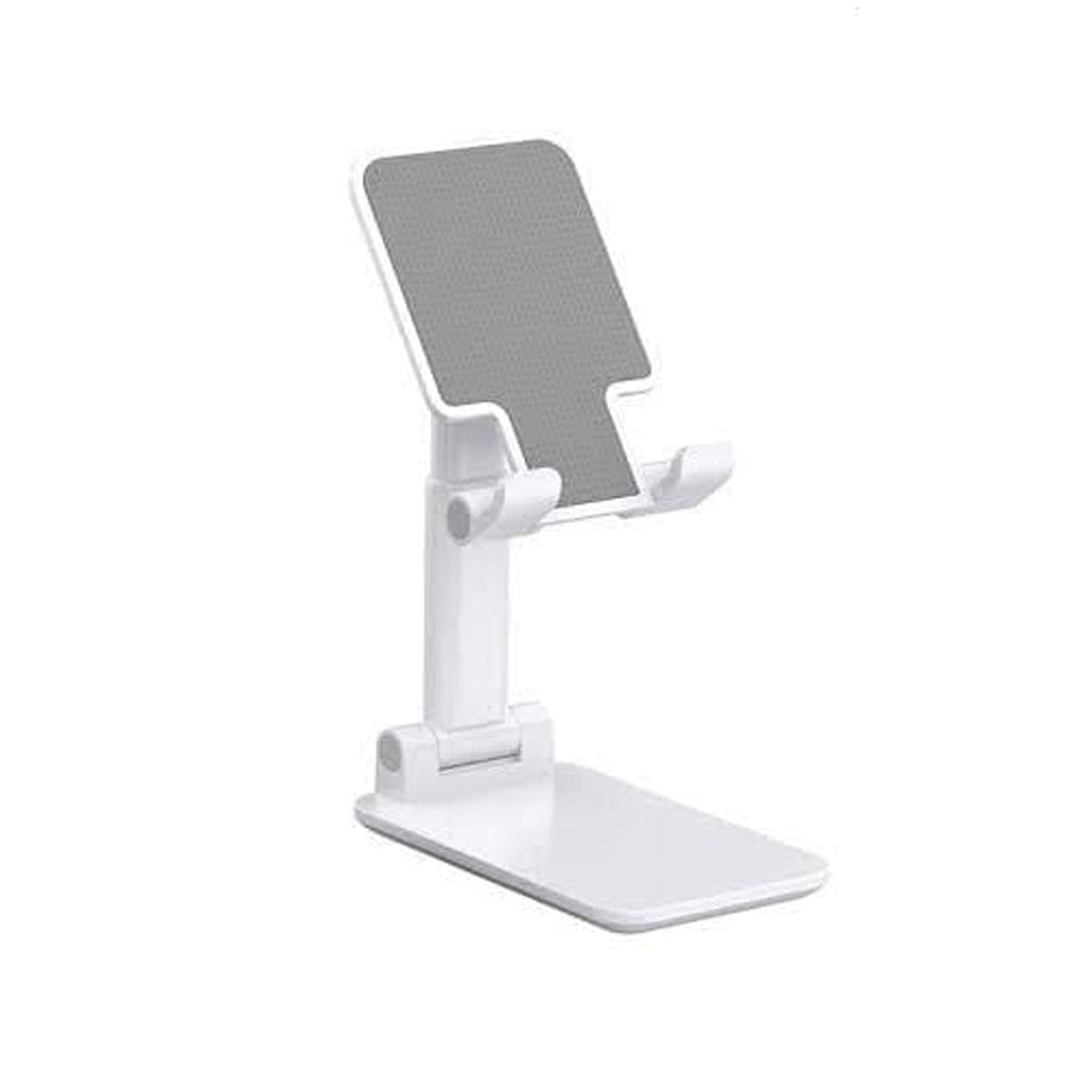 Compact foldable mobile stand for desk organization and video calls