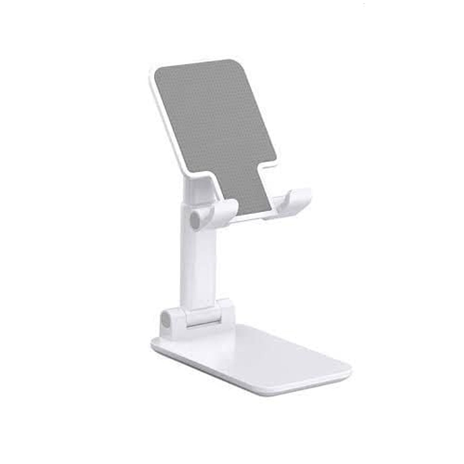 Compact foldable mobile stand for desk organization and video calls