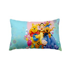 Kids plush pillow in multicolor with fun cartoon design