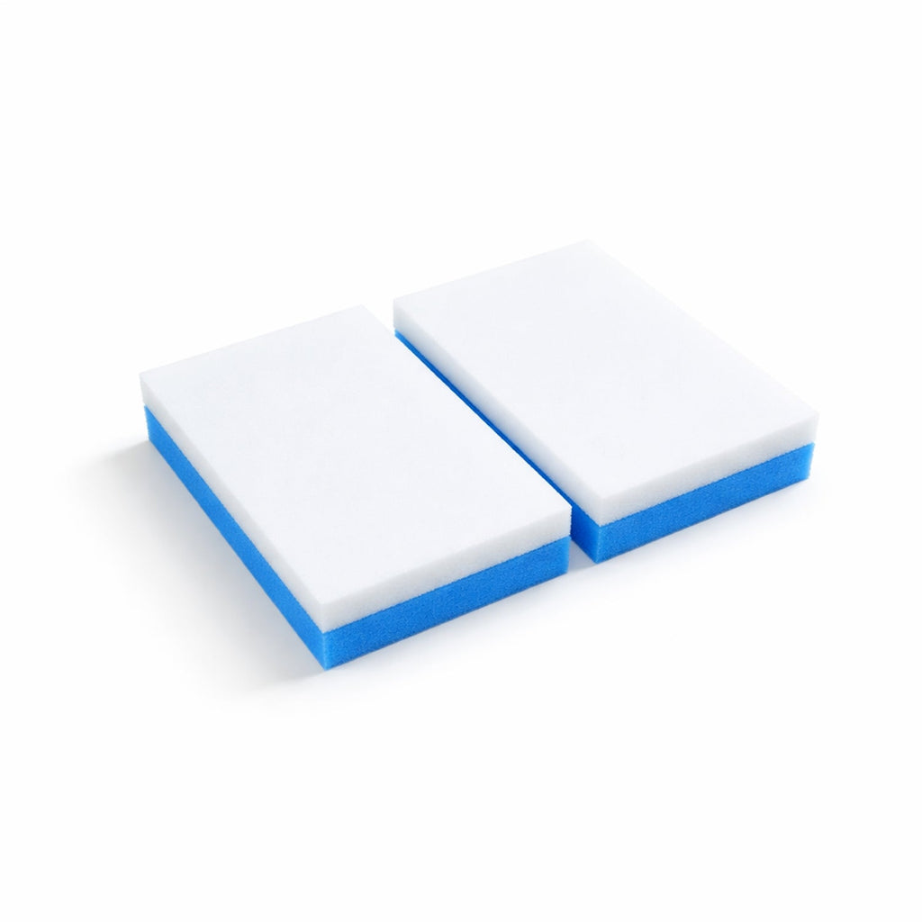 Soft and abrasive cleaning sponge eraser pad for daily home use