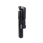Selfie stick featuring built-in LED light for enhanced illumination