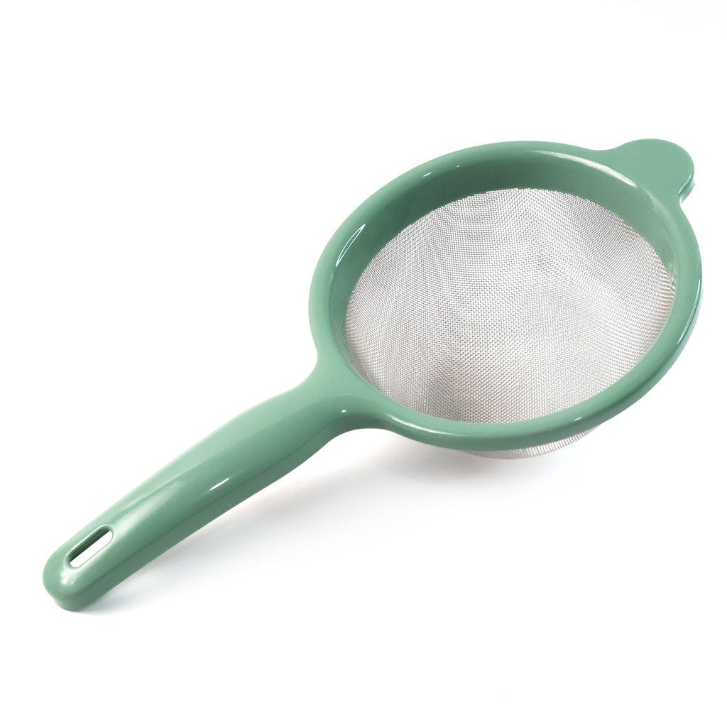 Multipurpose stainless-steel kitchen strainer for straining, sifting, and rinsing