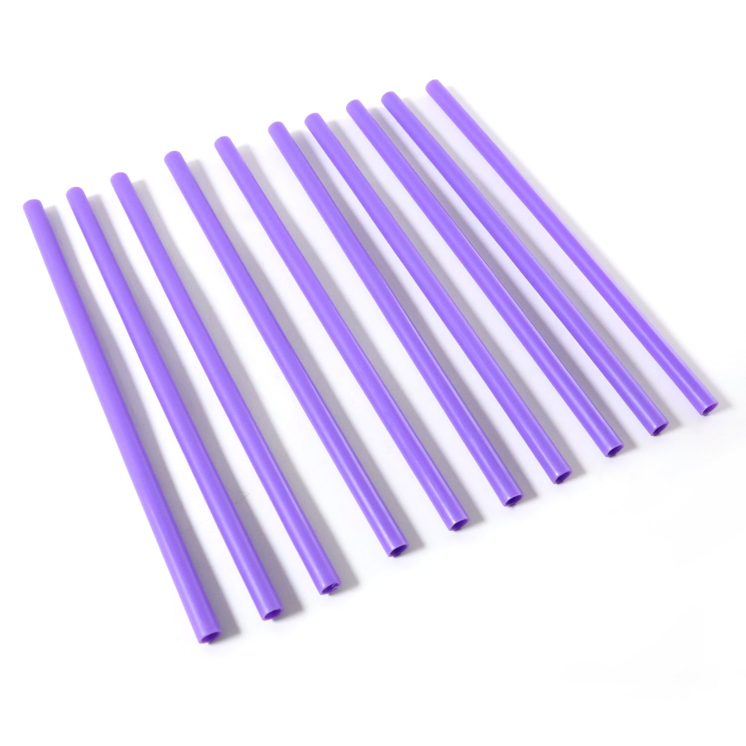 Close-up of reusable plastic drinking straw for cold beverages