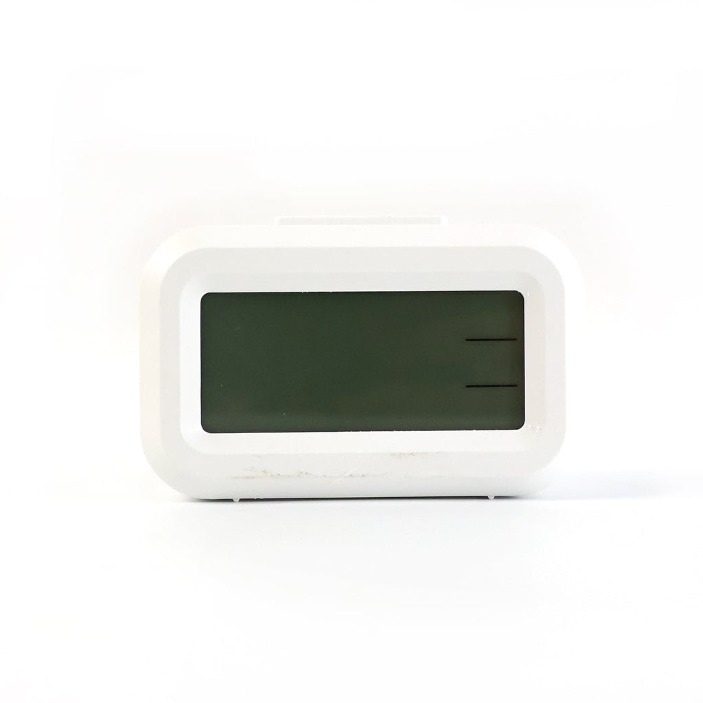 Compact digital LED alarm clock with temperature display