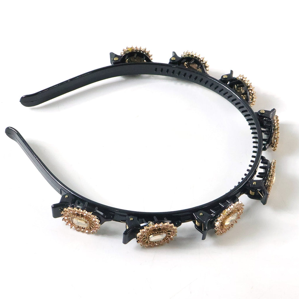 Luxury gold hairband accessory for women