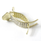 Open hair claw clip showing strong grip