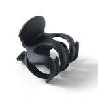Black matte hair claw clip side view for styling