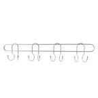 Stainless steel hanger rack for kitchen, bathroom, and bedroom organization