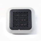Small room warmed by the compact 600W plug-in wall-mounted room heater