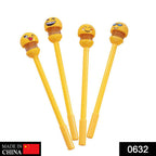 Assortment of cheerful emoji pens, ideal for kids' stationery collections.
