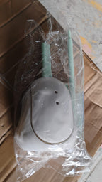 Ventilated quick-dry silicone toilet brush holder design