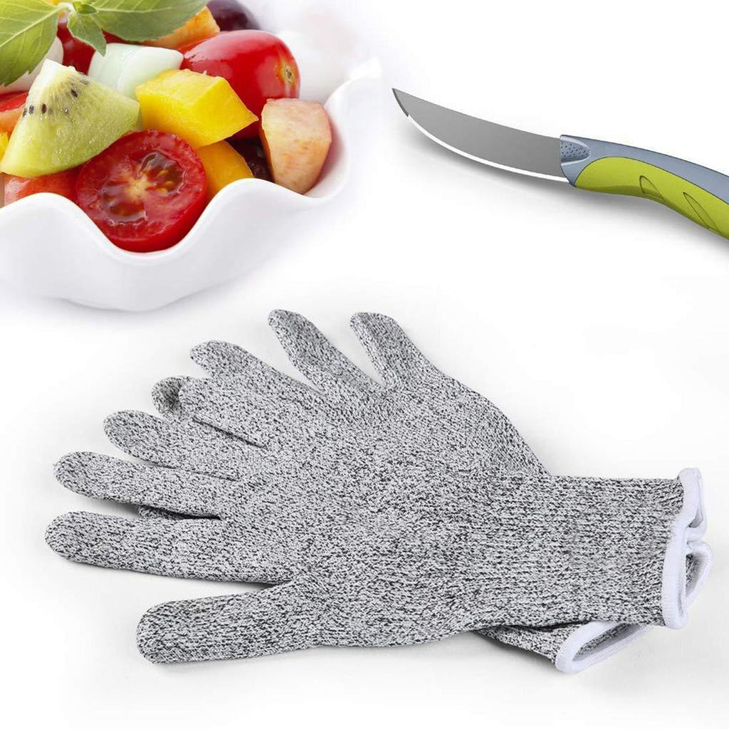 Multicolour safety gloves perfect for cutting tasks and industrial applications.