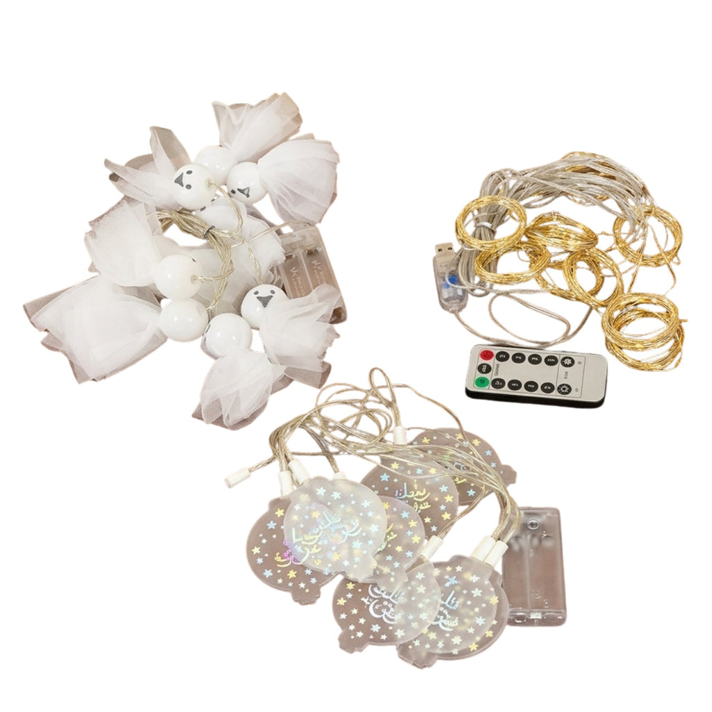 Warm LED fairy string lights for festive occasions