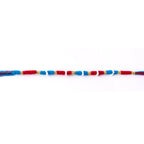 Red Mauli rakhi with pearl and minimalistic style