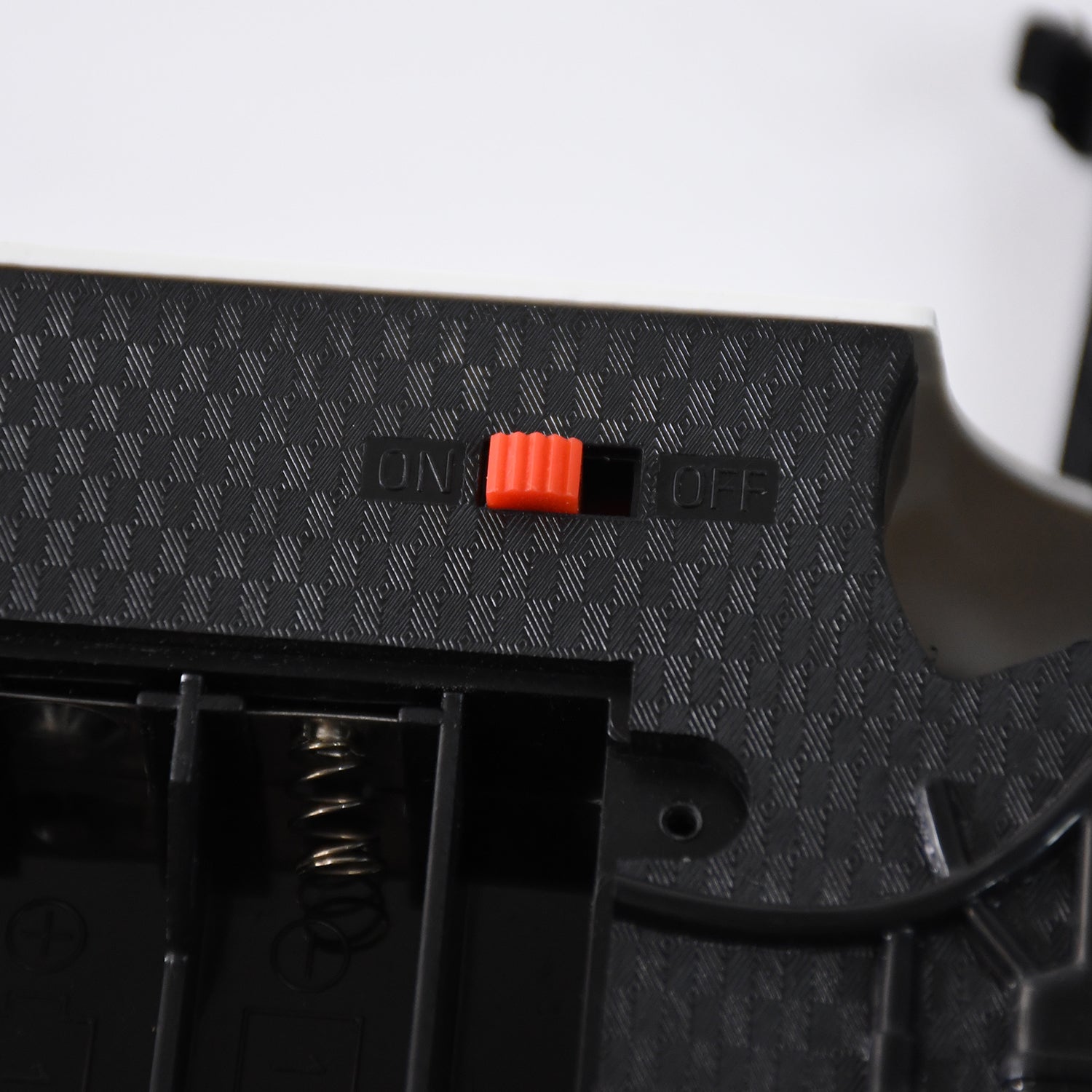 Closeup of joystick-style remote control for Royal Sport remote control car