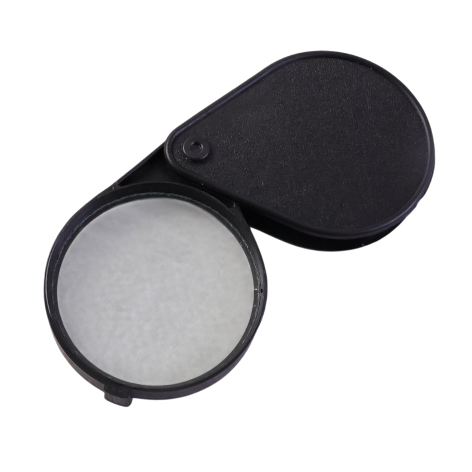 Portable magnifying glass with durable folding lens cover
