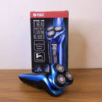 Rechargeable cordless rotary electric shaver
