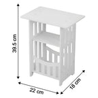 Portable wooden style organizer stand for home or office