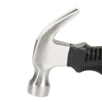 The mini claw hammer shown from another angle, showcasing its compact size and utility.