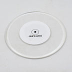 Luminous LED coaster glowing brightly with dynamic LED lights.