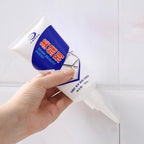Perfectly smooth and clean tile grout lines after applying the durable silicone sealant.