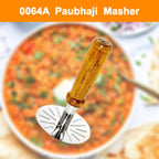 GripChef stainless steel paubhaji masher for everyday kitchen tasks.