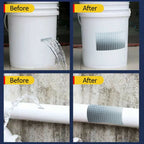 Reflective aluminum foil tape providing heat insulation on a pipe