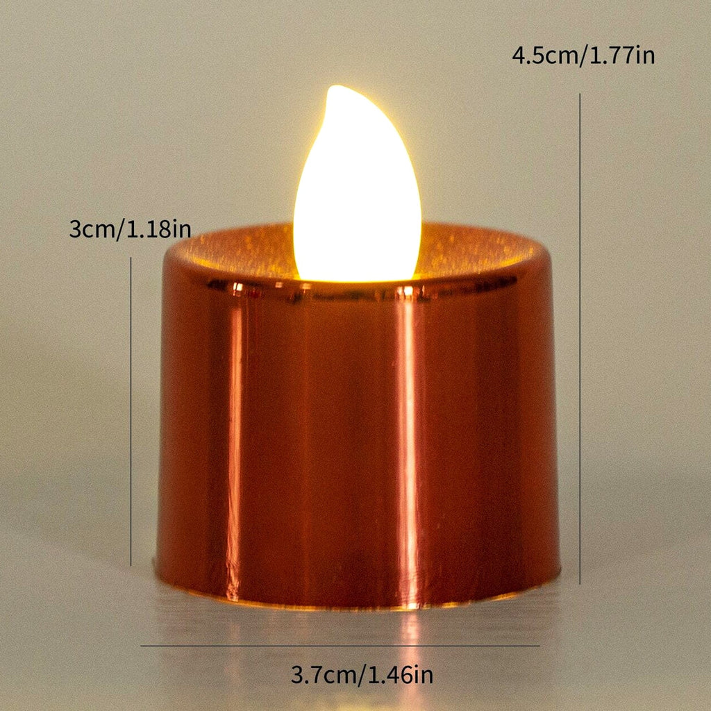 Packaging of 24 battery-operated LED tealights by Styleva.