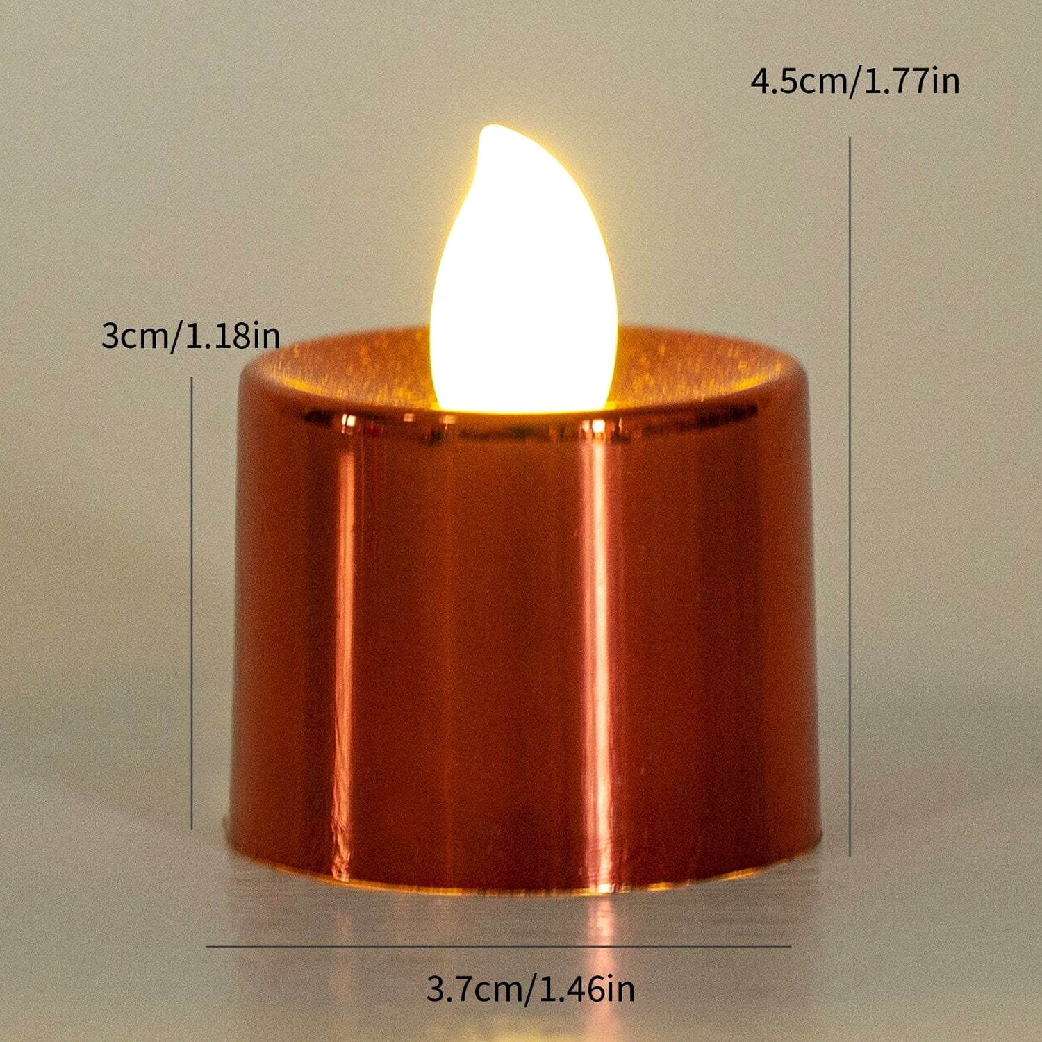 Packaging of 24 battery-operated LED tealights by Styleva.