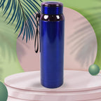 Bottle pouring hot beverage for on-the-go use
