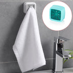 The 4-piece Towel Holder Set shown in a modern bathroom setting, enhancing decor.