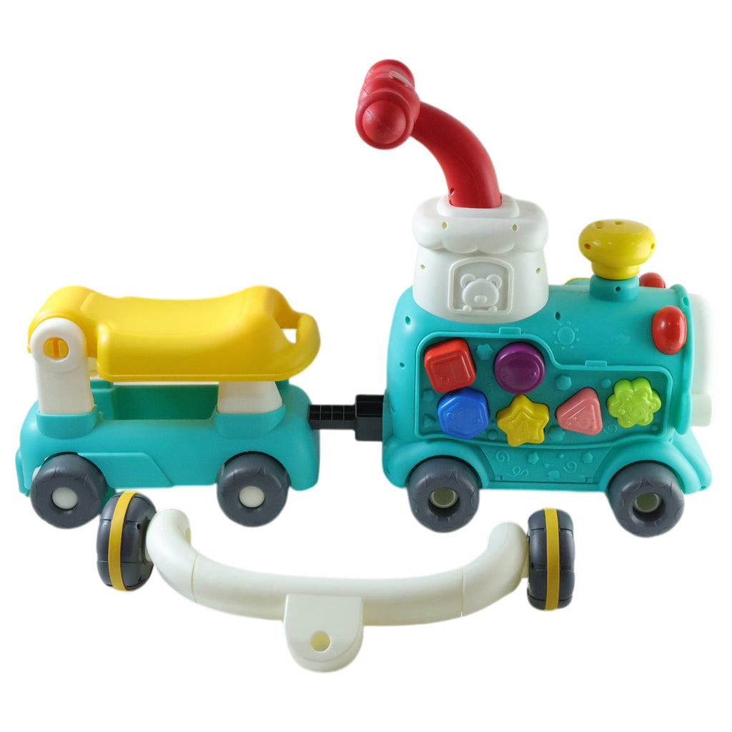 Push handle toddler walker with colorful design