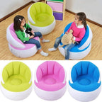 Back view of the Kids Inflatable Sofa Chair, showcasing its supportive design.