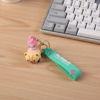 Cute novelty cartoon keychain accessory for kids and girls