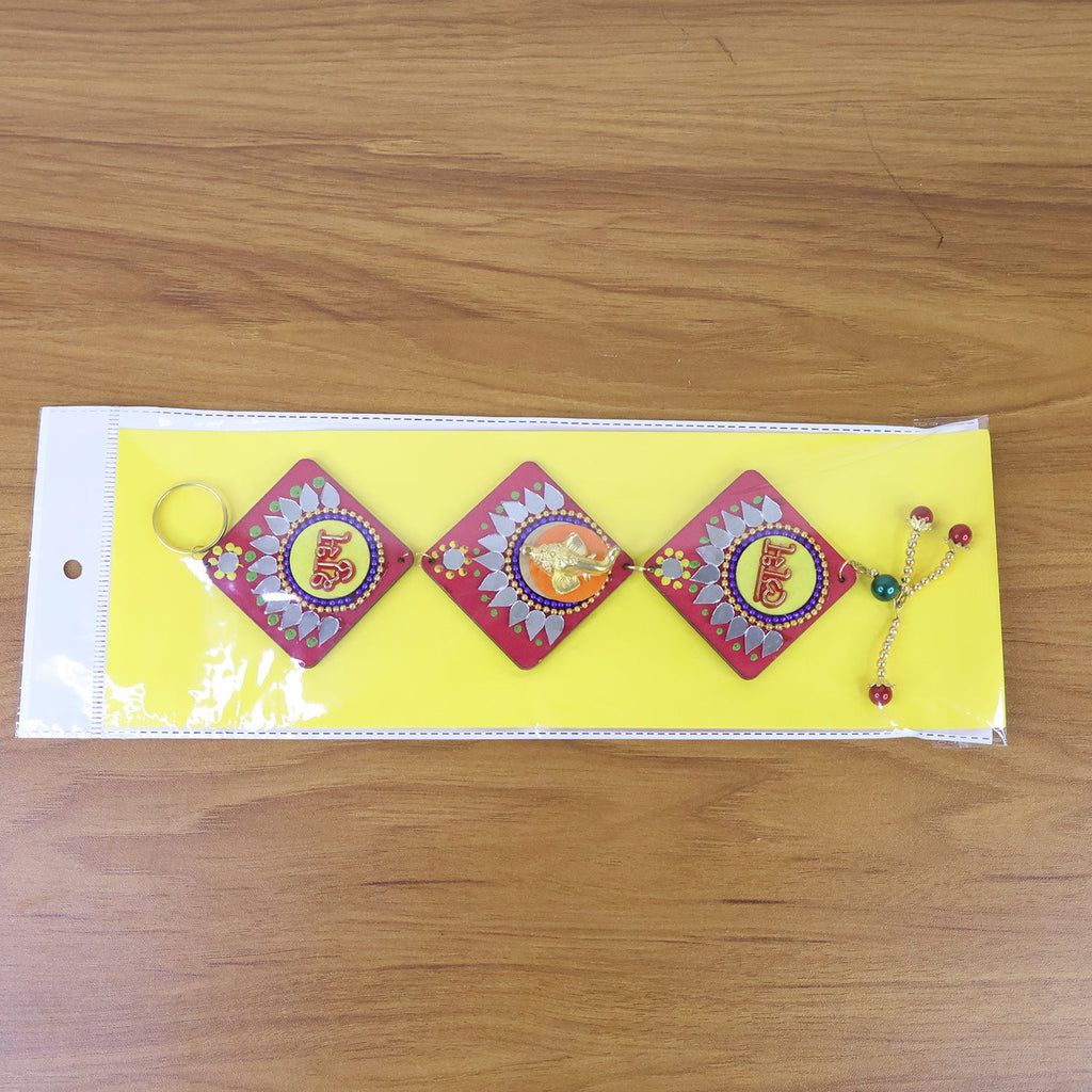 Traditional Labh Shubh wall hanging ideal for Diwali, Ganesh Chaturthi décor