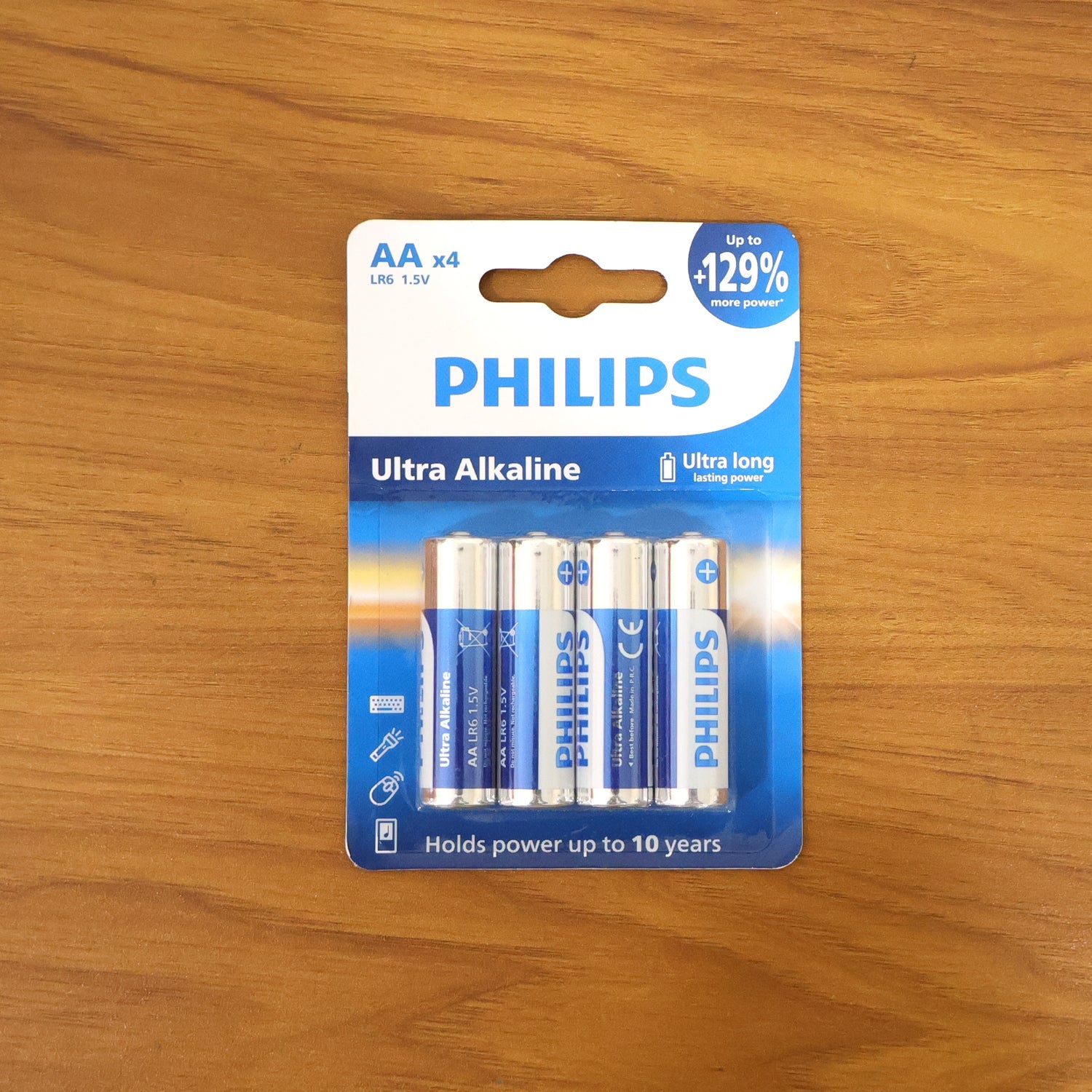 General AA alkaline batteries in pack for everyday household use