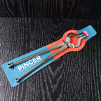 Heavy duty stainless steel kitchen pincer grip for safe handling hot cookware
