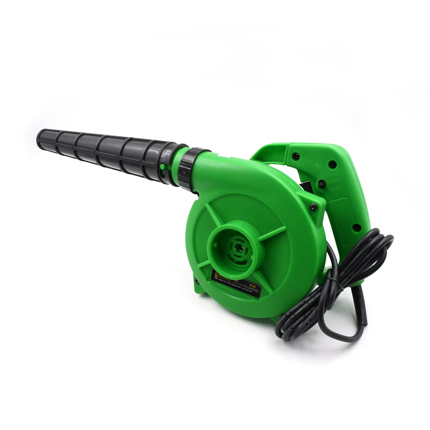 Close-up of the Dustiva heavy-duty air blower, highlighting its compact design.