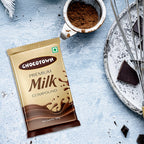 Chocolate pieces melting, ideal for baking delicious desserts.