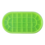 Freezer ice cube tray with oval compartments for home use