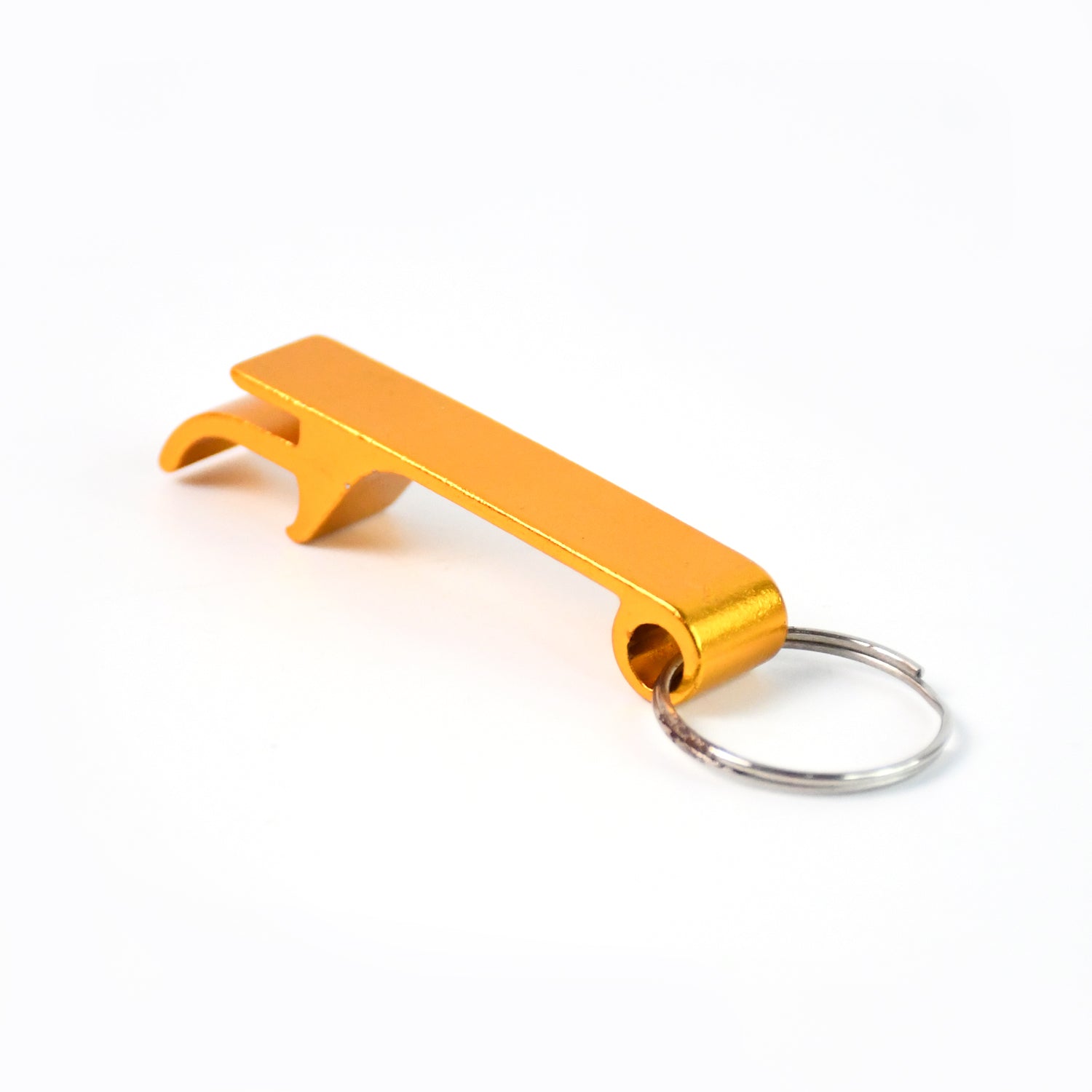 Compact stainless steel keychain ideal for keys and bags