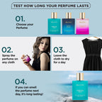 Stylish perfume bottle for daily wear, fresh aqua fragrance