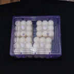 Set of battery-operated LED bubble candles with modern design