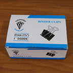 Reusable metal binder clip 32mm size for school and office use