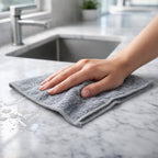 Microfiber cloth with detailed edges for superior cleaning performance