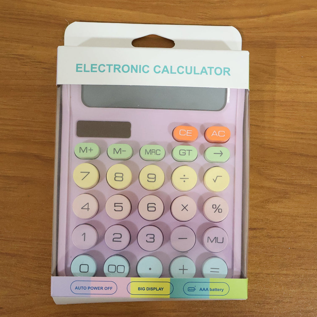 Electronic calculator featuring mechanical switch keys