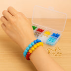 Metal clasps, hooks, and jump rings included in DIY Jewellery Making Kit for jewelry assembly