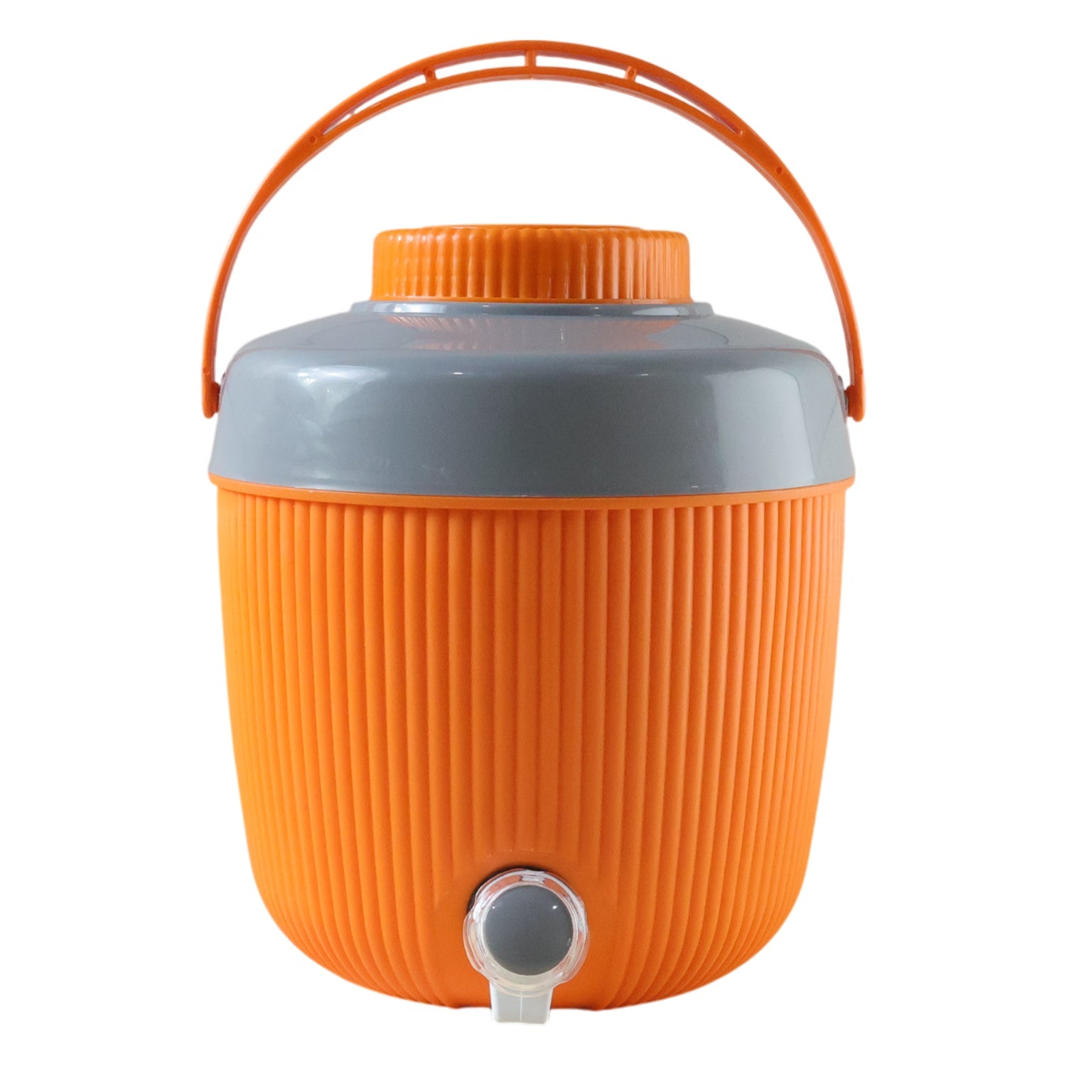 Side profile of the ChillPour Insulated Water Jug 6L, highlighting its robust design.