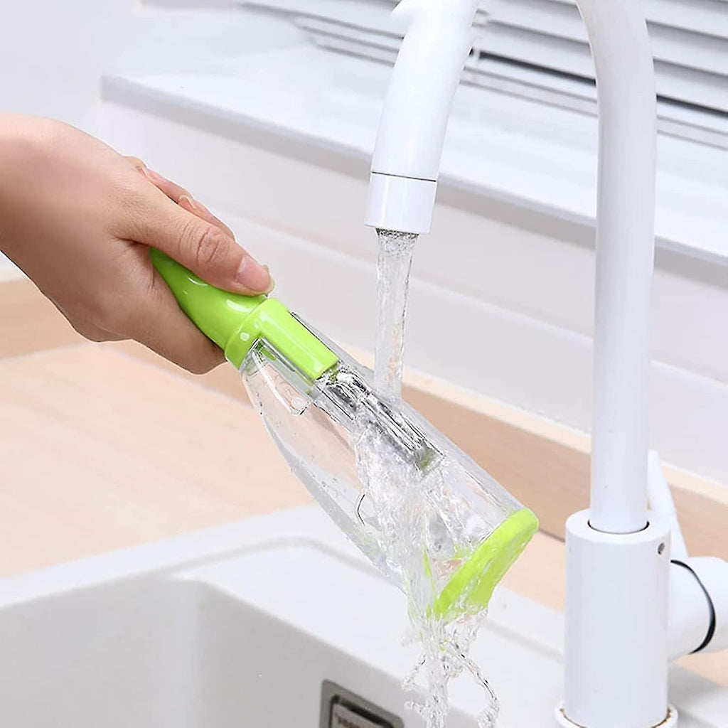 Stainless steel smart peeler demonstrating its efficient peeling action.