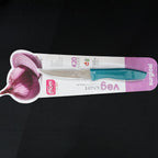 Supermom vegetable knife placed in a kitchen setting with cutting board